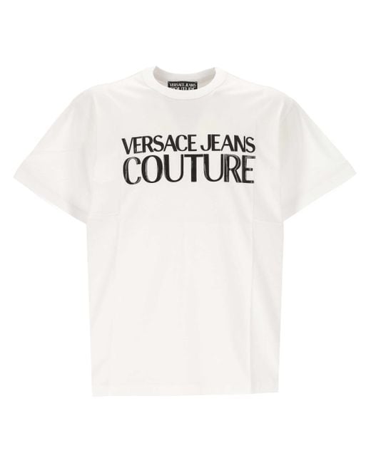 Tocina de algodón blanco Versace Jeans Couture de hombre de color White