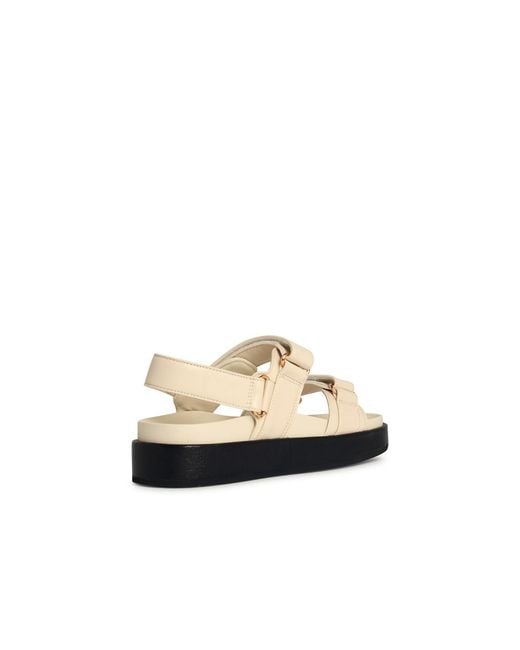 Tory Burch White 'Kira Sport' Lear Sandals for men
