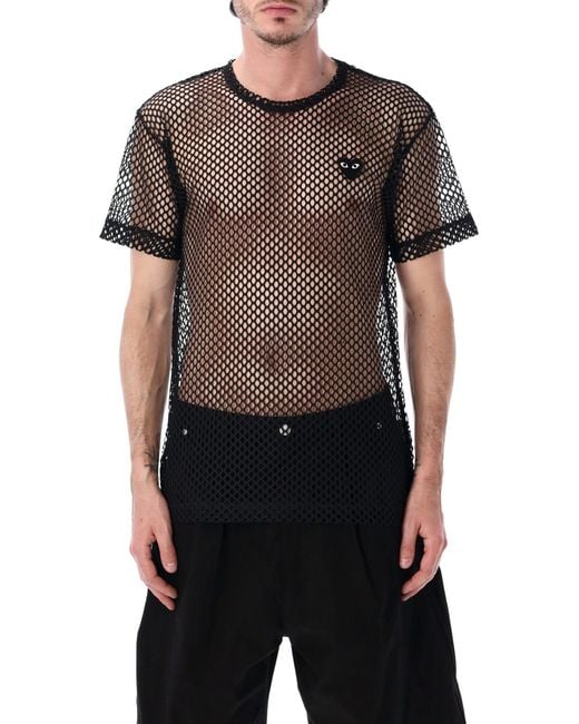 COMME DES GARÇONS PLAY Black T Shirts And Polos