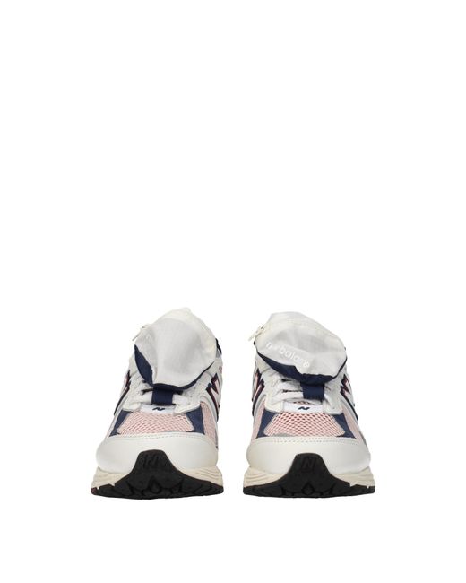 New Balance White Sneakers 2002 Fabric