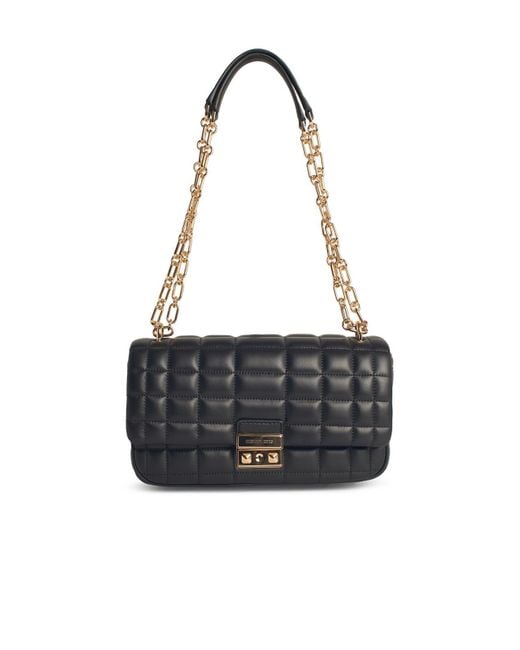 'Quilt' Lear Crossbody Bag di MICHAEL Michael Kors in Black