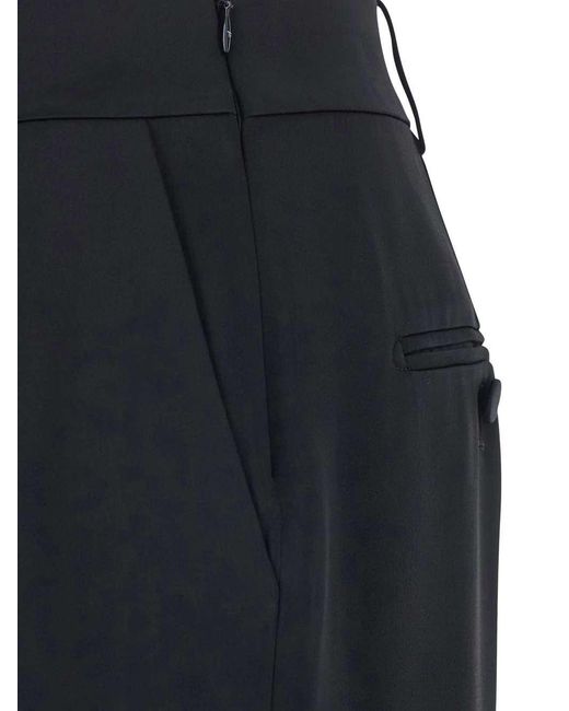 Tom Ford Lange Rok Met Split En Knopen in het Blue