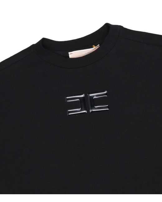 Elisabetta Franchi Black T Shirts And Polos