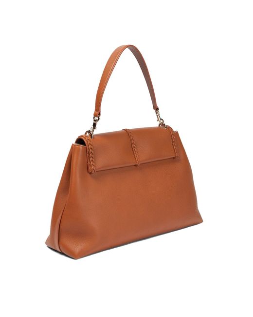 Chloé Brown Penelope Large Leather Bag