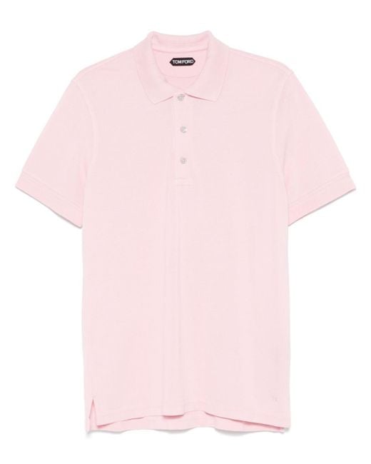 Tom Ford Poloshirt Aus Piqué in Black für Herren