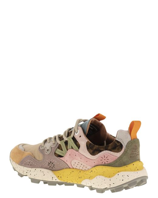 Flower Mountain Brown Yamano 3 Sneakers