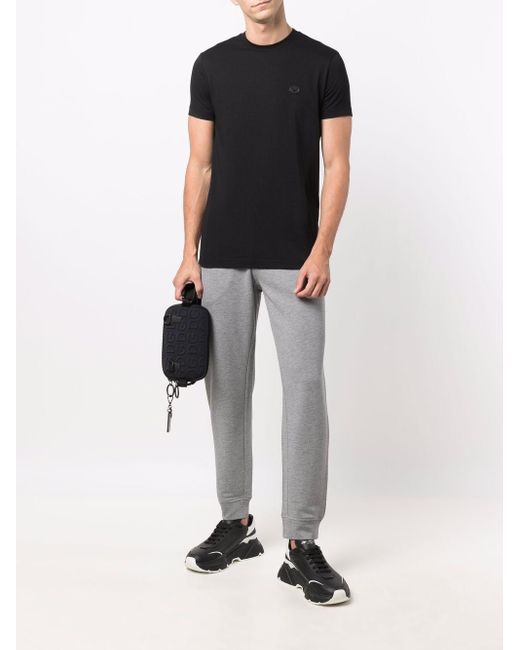 Emporio Armani Black T-Shirts And Polos