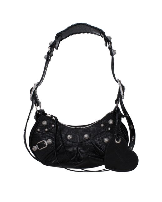 Balenciaga Black Shoulder Bags The Cagole Leather
