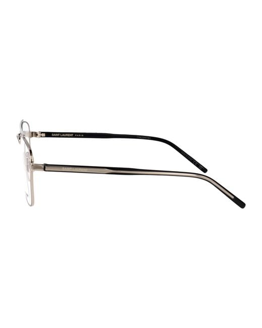 Saint Laurent Metallic Aviator Optical Sl 665 Opt 002