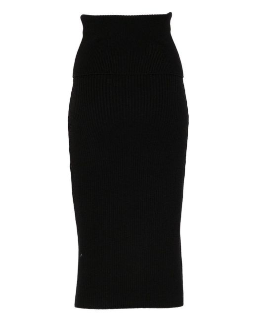 IRO Black Christy Wool Blend Skirt