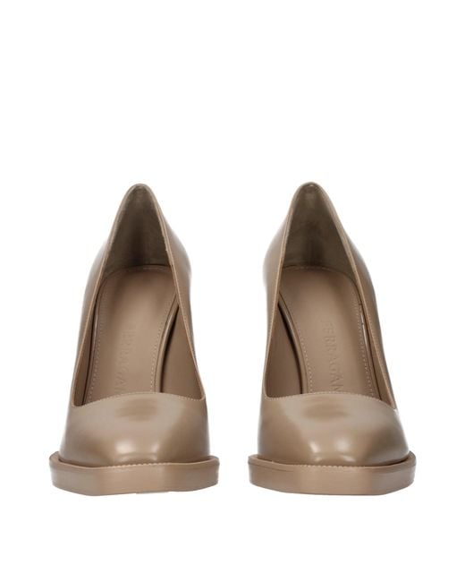 Ferragamo Brown Anser Décolleté Leather