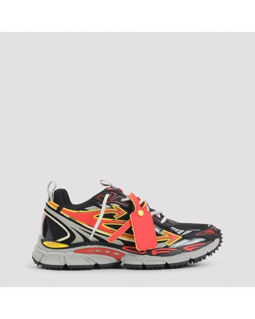 Off-White c/o Virgil Abloh Red M-Be Right Back Mesh Sneakers