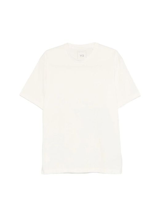 Y-3 White Reg Ss Tee