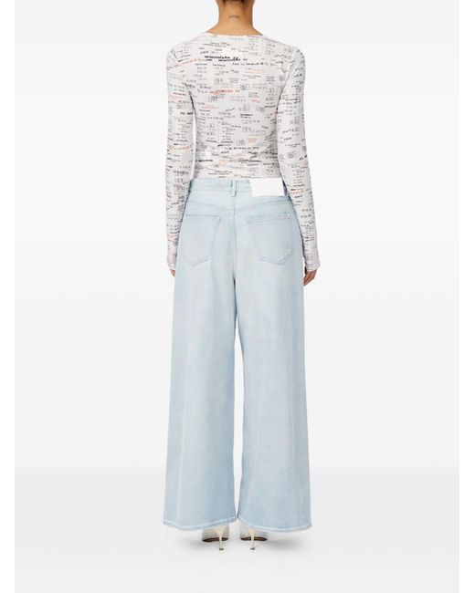 MM6 by Maison Margiela Blue Pants 5 Pockets