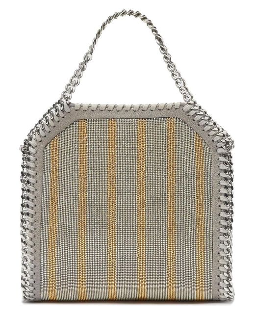 Stella McCartney Gray "Falabella" Micro Tote Bag