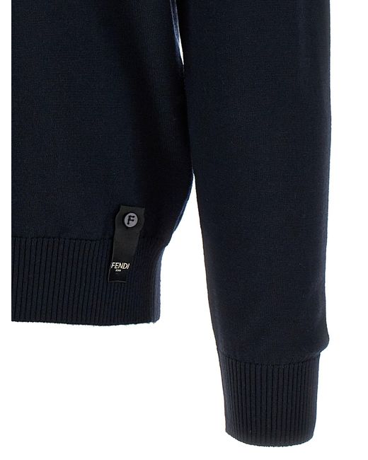 Fendi Ff Logo -trui in het Blue voor heren
