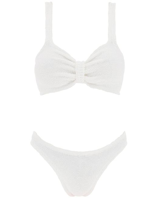 Hunza G Bonnie Bikini Set in het White