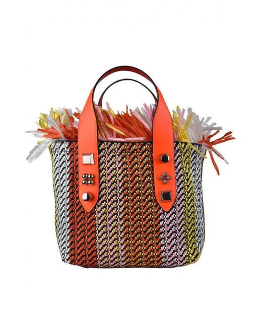 Christian Louboutin Orange Frangibus Small Tote Bag