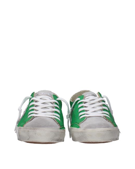Philippe Model Sneakers Prsx Mens Leather Green/gray voor heren