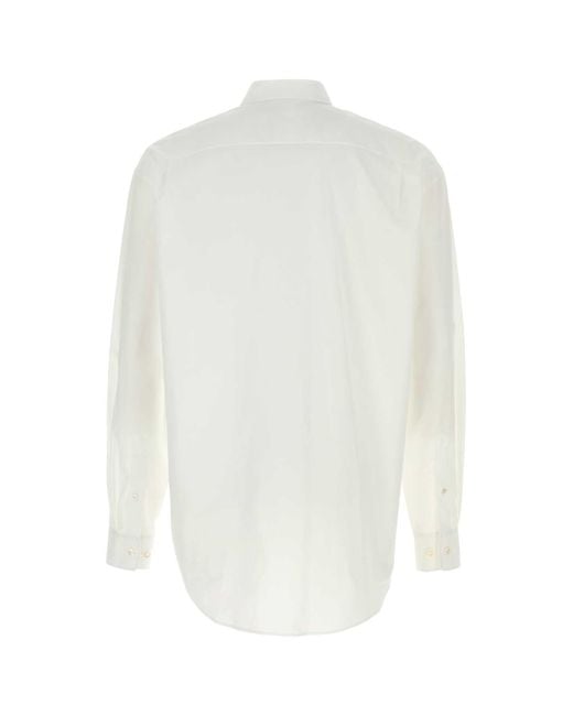 The Row White Solid Shirt for men