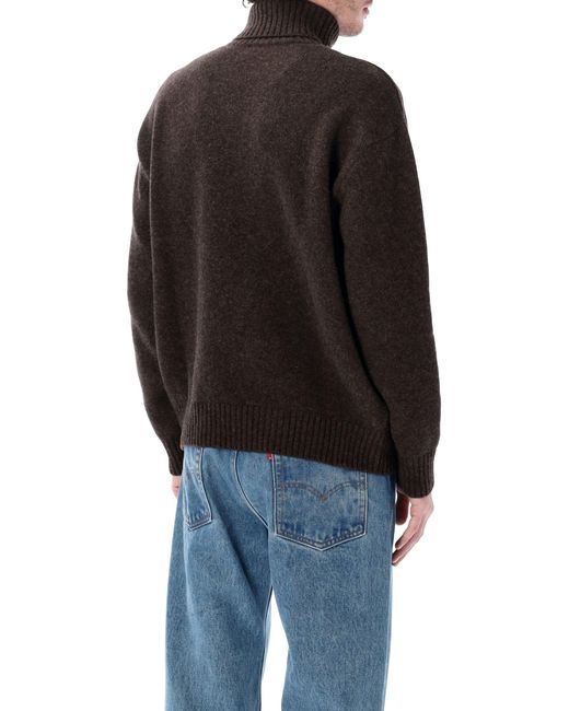 Sporty & Rich Black Wool Turtleneck for men