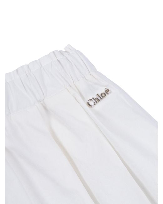 Chloé White Pantalone