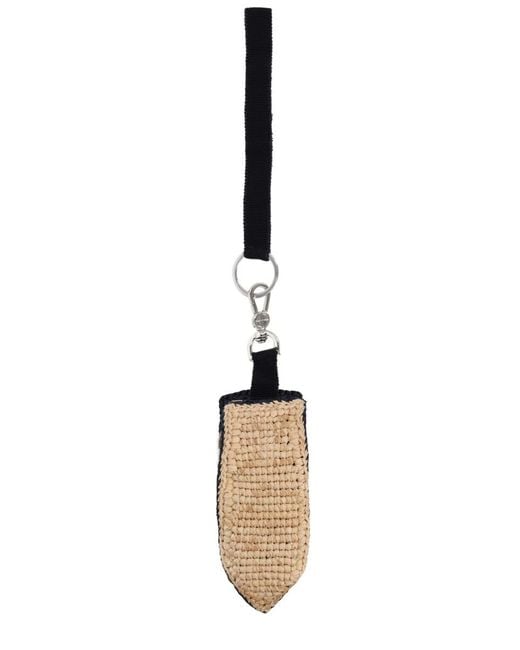 Patou Blue Bag Charm Boat Raffia