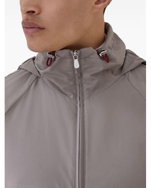 Brunello Cucinelli Jack Met Capuchon in het Gray voor heren