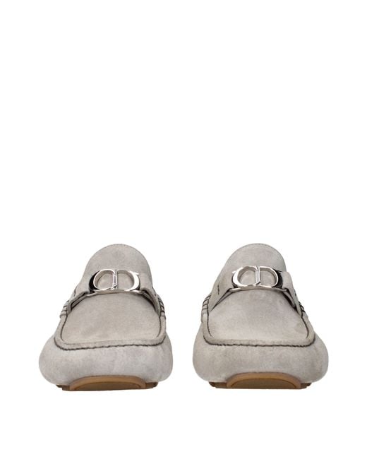 Dior Gray Odeon Moccasins For