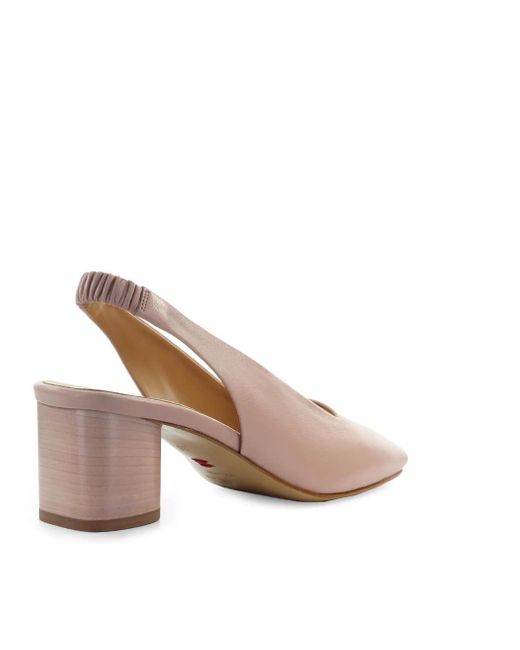 Halmanera Pink Irma Powder Slingback Open Toe Pump