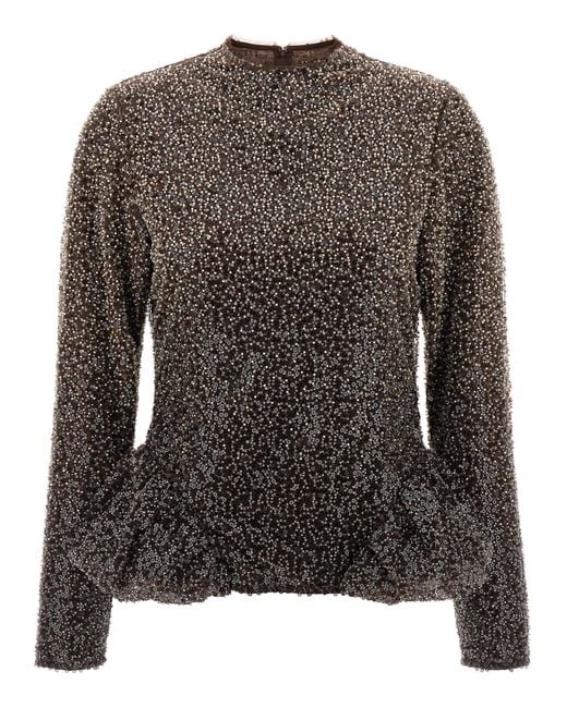 Ruota Top Con Paillettes Birger Christensen di ROTATE BIRGER CHRISTENSEN in Black