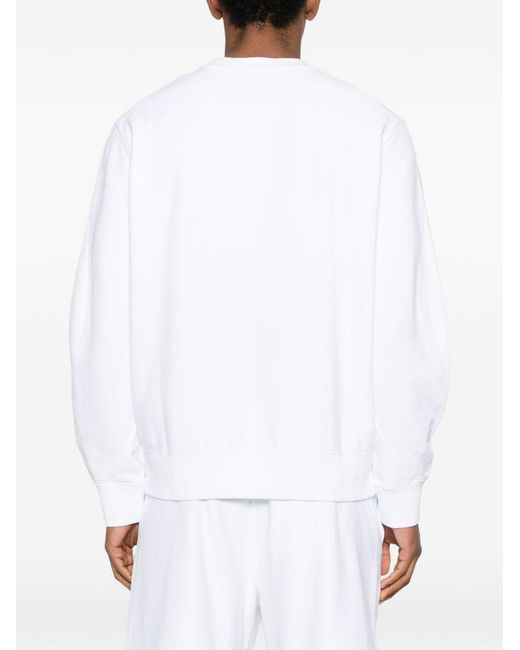Givenchy White Logo Cotton Hoodie for men