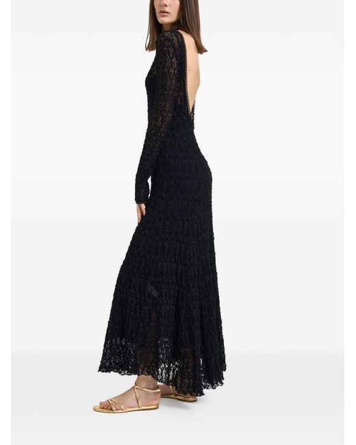 Forte_forte Black Lace Long Dress
