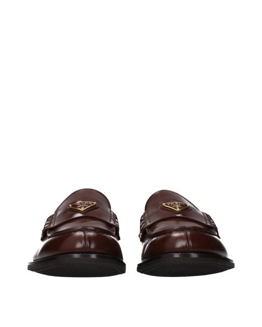 Prada Brown Loafers Leather/Root