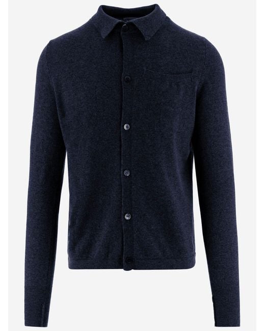 Oliver Lattughi Blue Cashmere Cardigan
