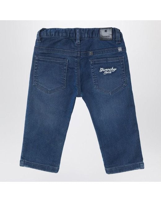 Givenchy Blue Washed-Effect Jeans