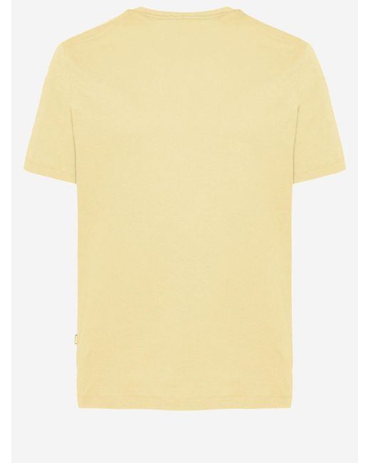 Boss Yellow Cotton T Shirt With Logo for men