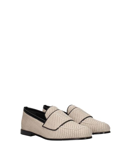 Max Mara White Woven Loafer