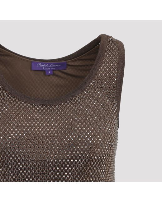 Ralph Lauren Brown Espresso Melony Tank Top