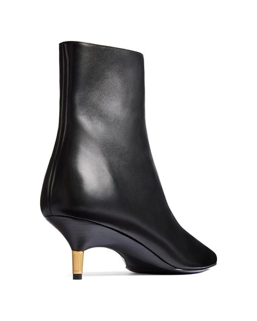 Khaite Black Bella Ankle Boot 55
