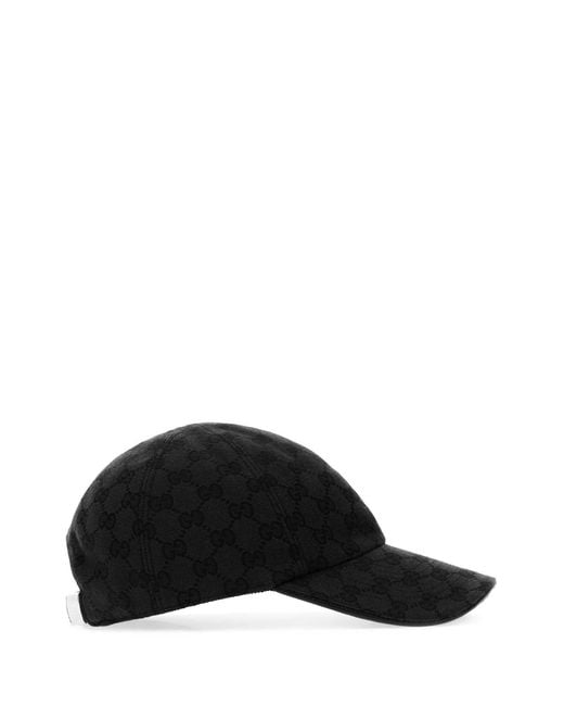 Gucci Black Versatile Cap With Adjustable Brim
