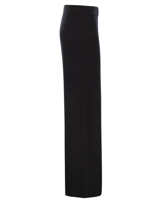 Max Mara Black Moritz Wool And Cashmere Trousers