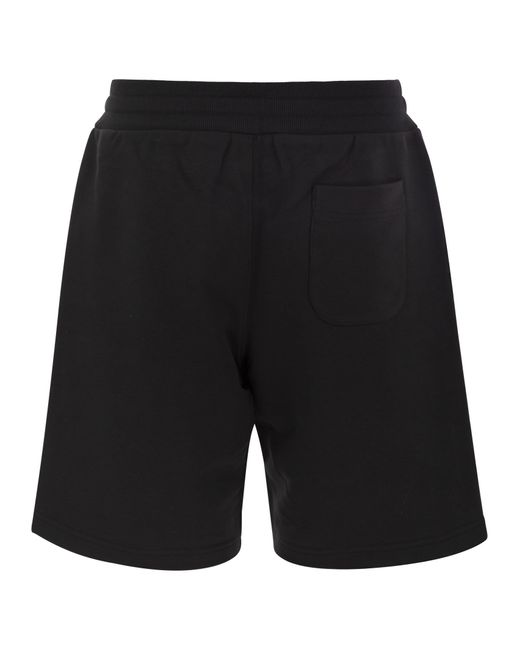 Parajumpers Black Kairo Easy Cotton Fleece Bermuda Shorts