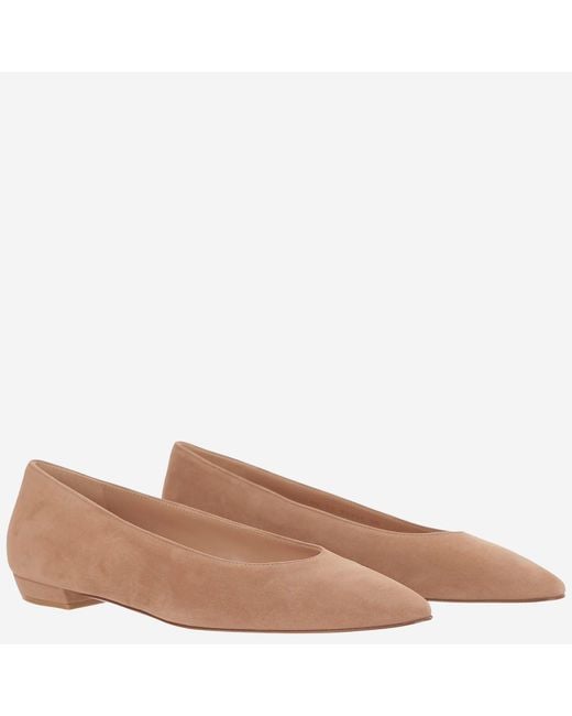 Gianvito Rossi Brown Ballerinas