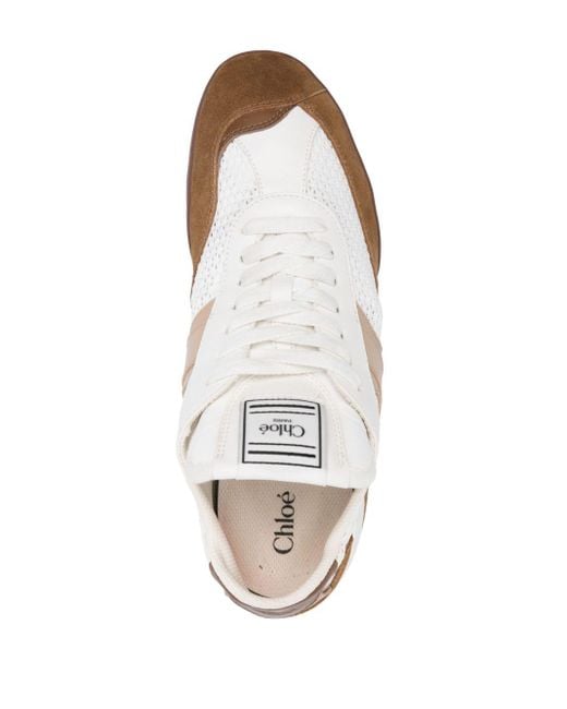 Chloé Kick Sneakers in het White