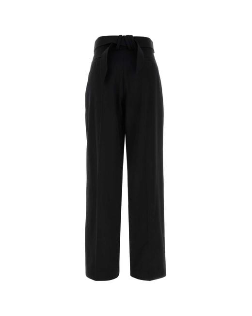 The Attico Black Gabardine Pant