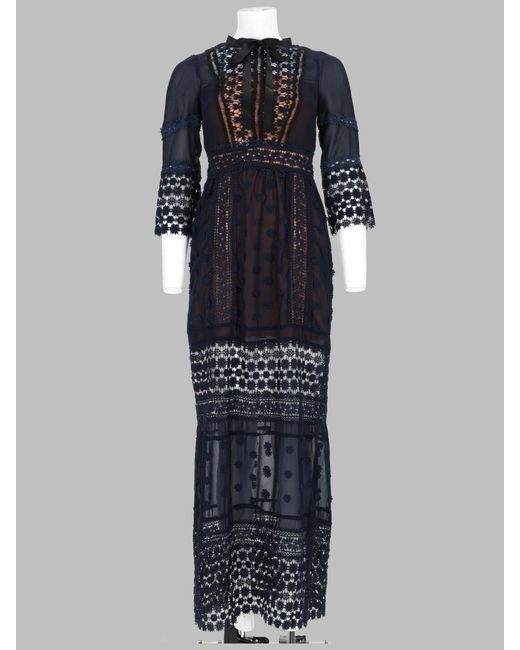 NJ COUTURE Blue Abito
