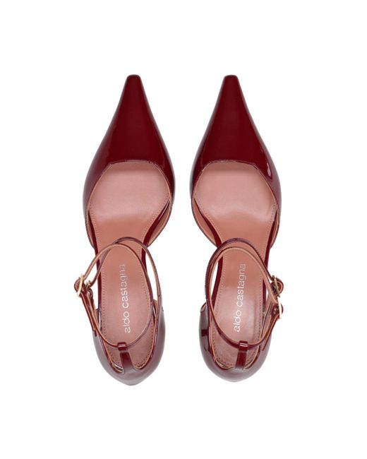 Avec talon bordeaux Aldo Castagna en coloris Red