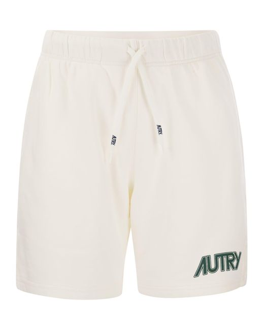 Bermuda Shorts con logotipo Autry de hombre de color White