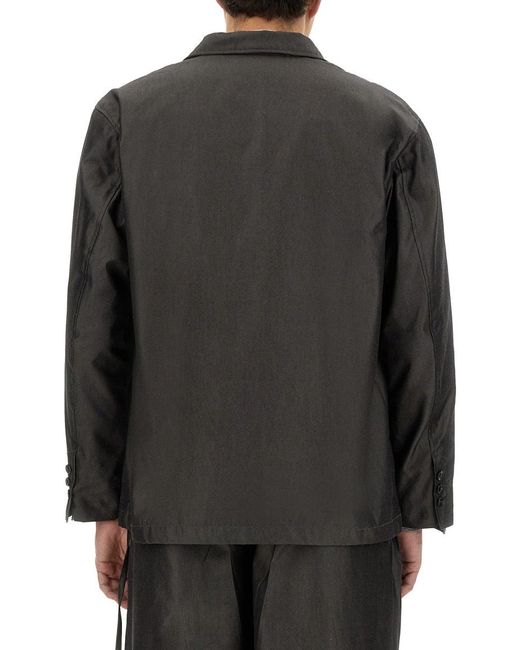 A.I.E. Black Oversize Jacket for men